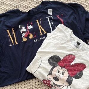 (2) disney t-shirts
